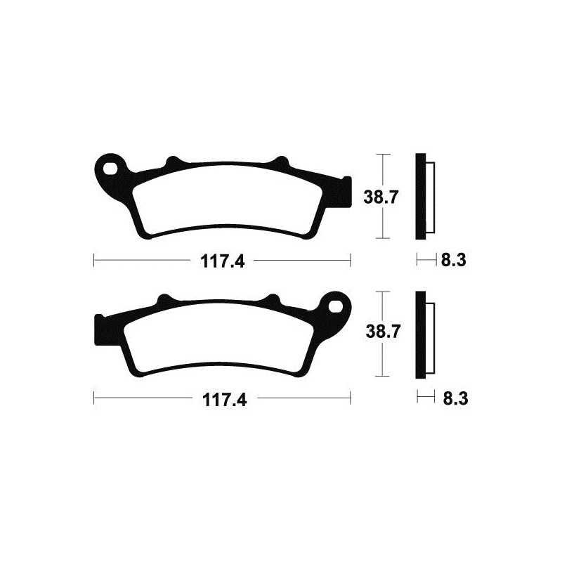 Sintered brake pads MSS261