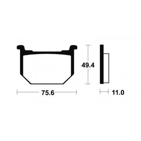 Organic Brake Pads MA33