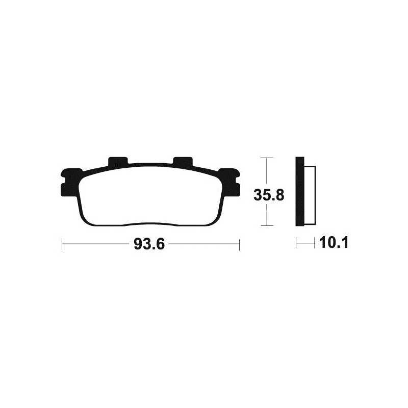 ME347 organic scooter brake pads