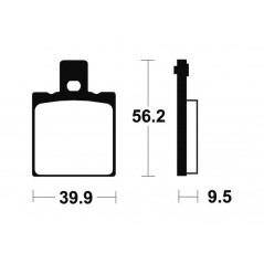 Organic Brake Pads MA146