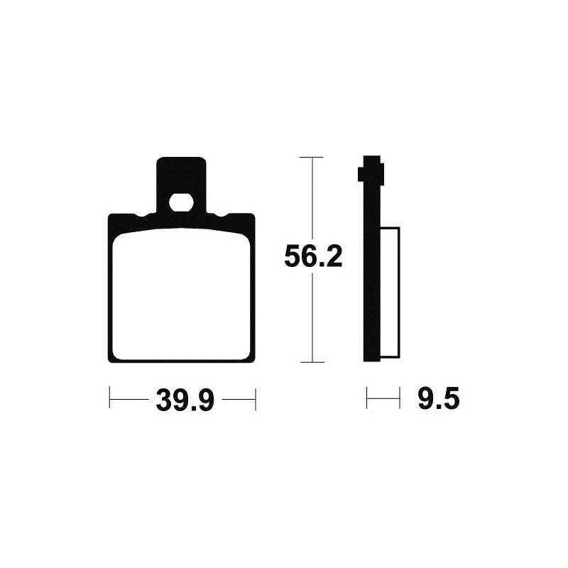 Organic Brake Pads MA146
