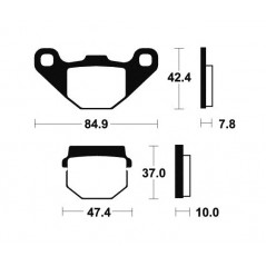 Organic Scooter Brake Pads ME48
