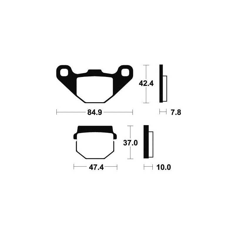 Organic Scooter Brake Pads ME48