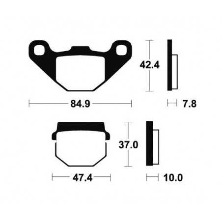 Organic Scooter Brake Pads ME48