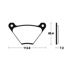 Organic Brake Pads MA13