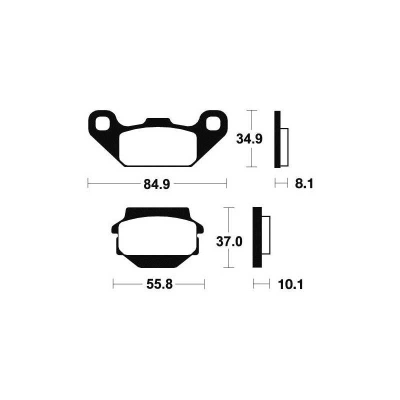 Organic Brake Pads MA91