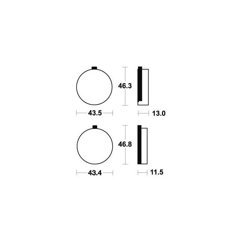 Organic Brake Pads MA38