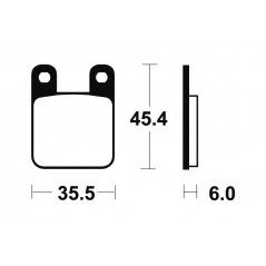 ME59 organic scooter brake pads