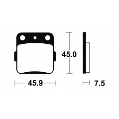 Organic Brake Pads MA92