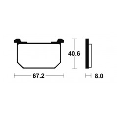 Organic Brake Pads MA39