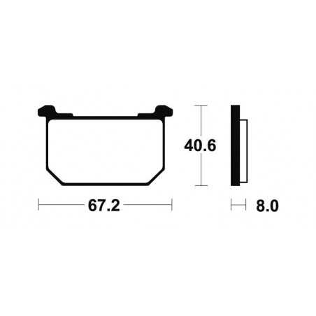 Organic Brake Pads MA39