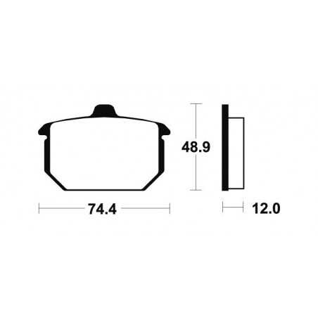 Organic Brake Pads MA49