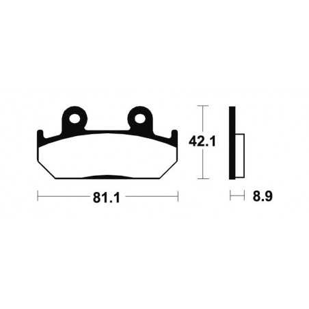 Organic Brake Pads MA93