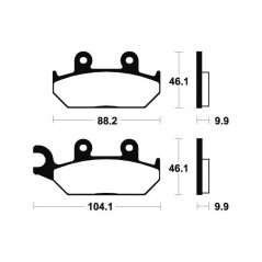 Organic Brake Pads MA150