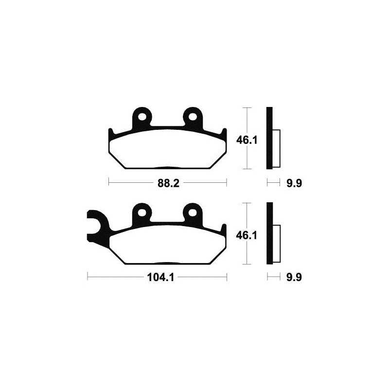 Organic Brake Pads MA150