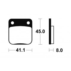 ME36 organic scooter brake pads