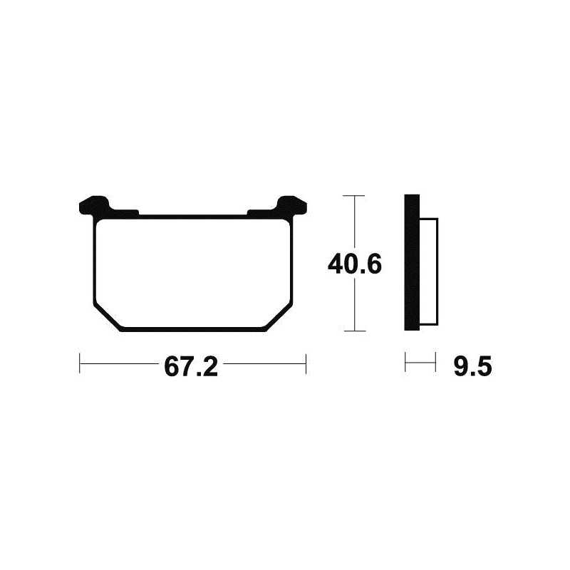 Organic Brake Pads MA40