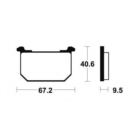 Organic Brake Pads MA40