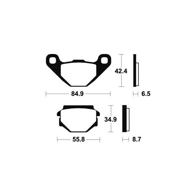 Organic Brake Pads MA151