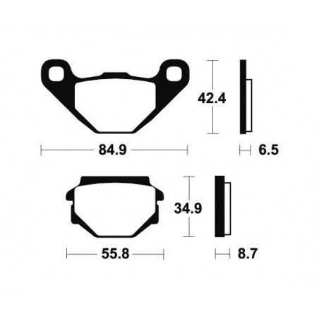 Organic Brake Pads MA151