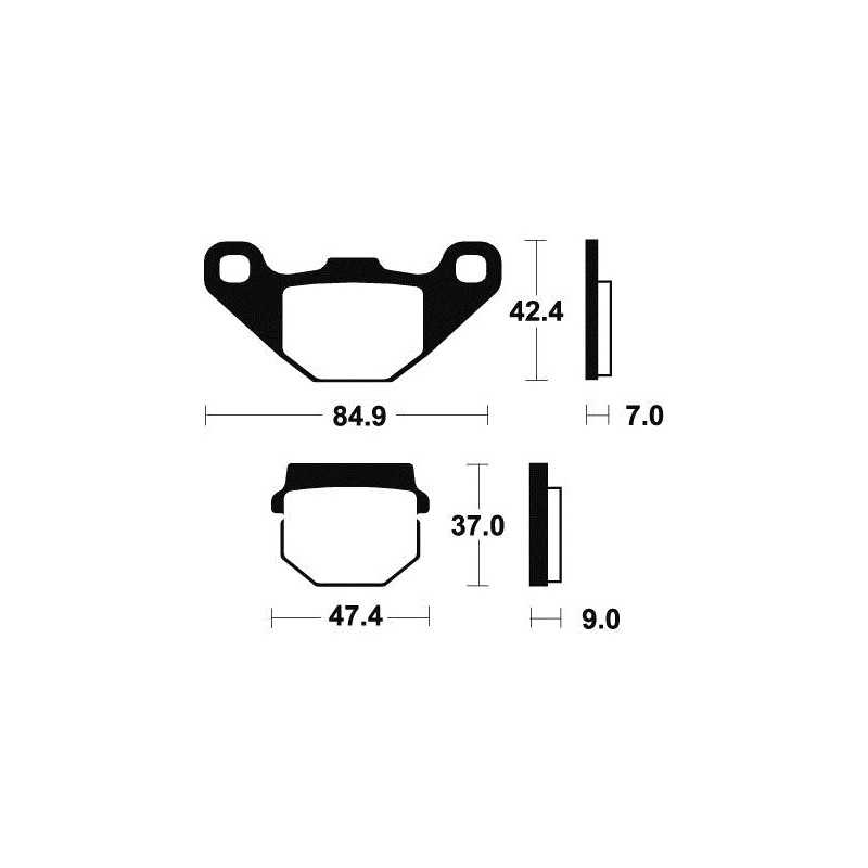 ME44 organic scooter brake pads