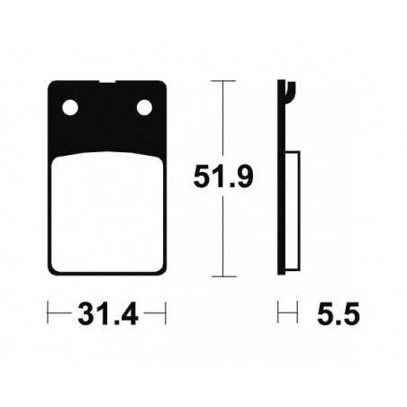 Organic Brake Pads MA95