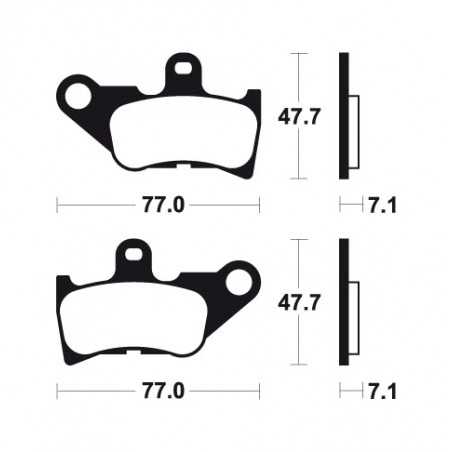 Organic Brake Pads MA264