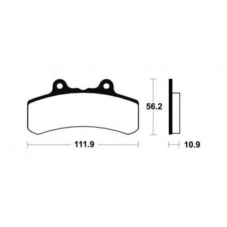 Organic Brake Pads MA158