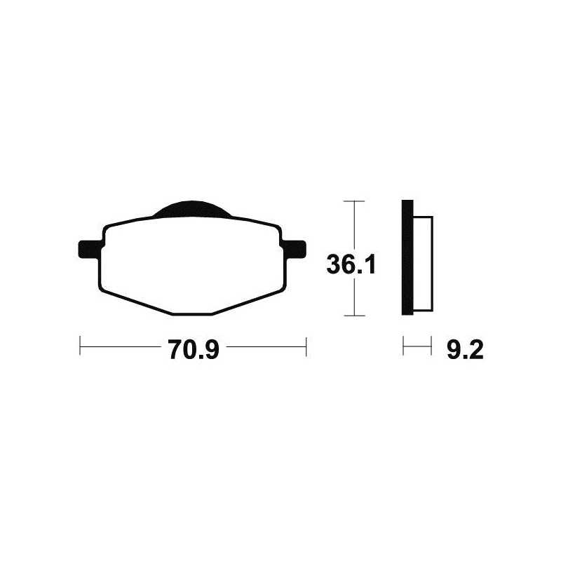 ME75 organic scooter brake pads