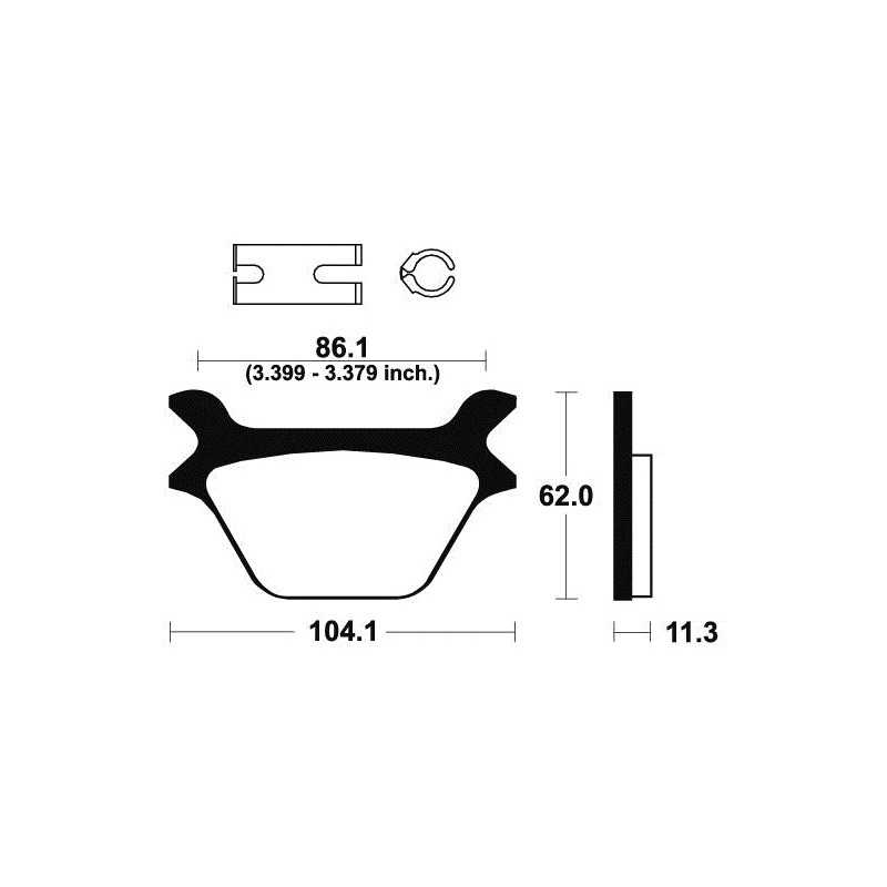Organic Brake Pads MA169