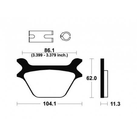 Organic Brake Pads MA169