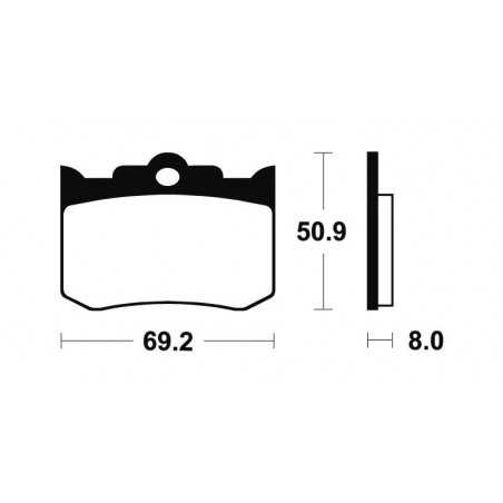 Organic Brake Pads MA178