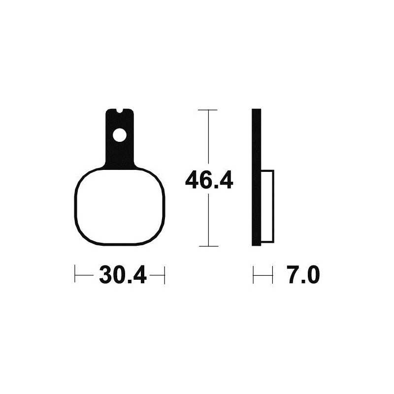 Organic Brake Pads MA155