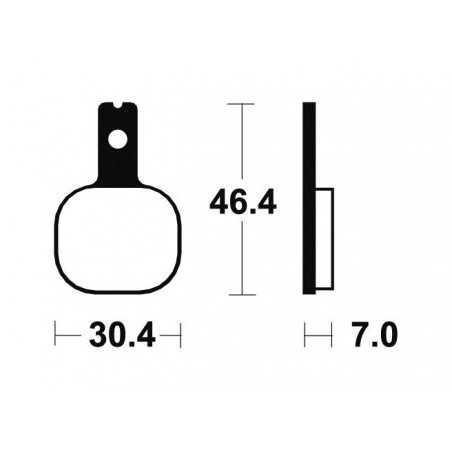 Organic Brake Pads MA155