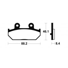 Sintered MSS304 Brake Pads