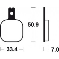 Organic Brake Pads MA156