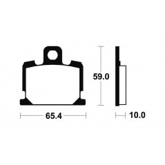 Organic Brake Pads MA47