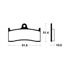 Organic Brake Pads MA229