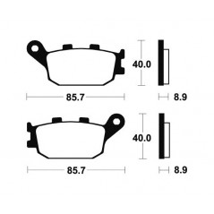 Organic Brake Pads MA157