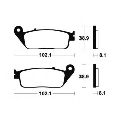 Sintered MSS127 Brake Pads