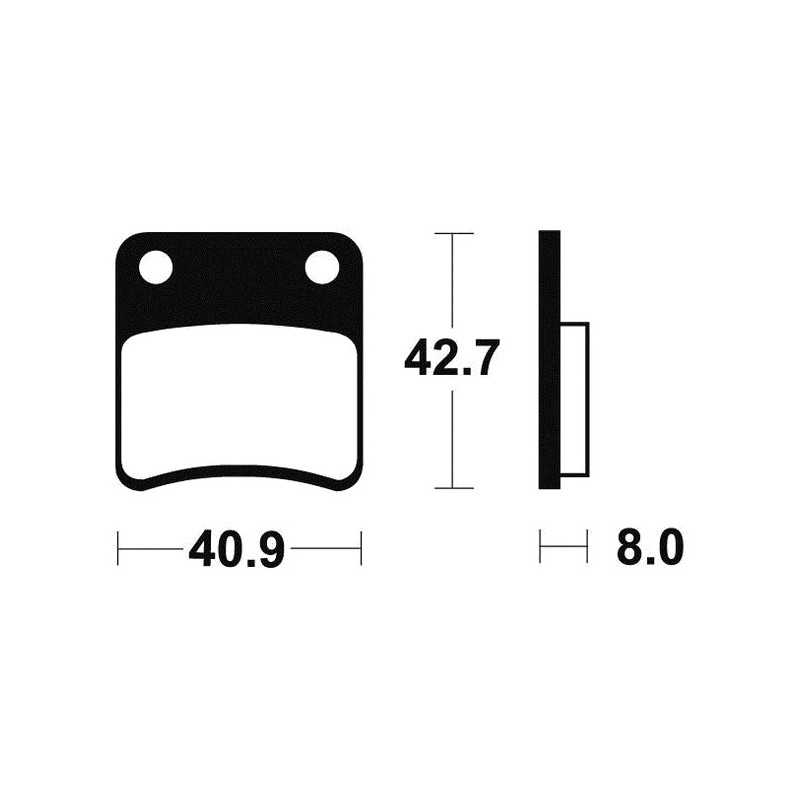 Organic Scooter Brake Pads ME170