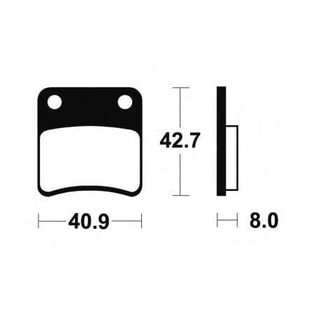 Organic Scooter Brake Pads ME170