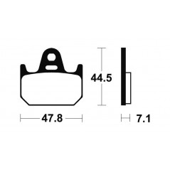 Organic Brake Pads MA159