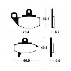 Organic Brake Pads MA102