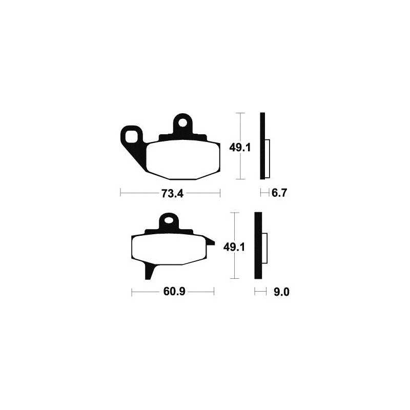 Organic Brake Pads MA102