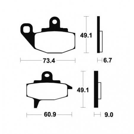Organic Brake Pads MA102