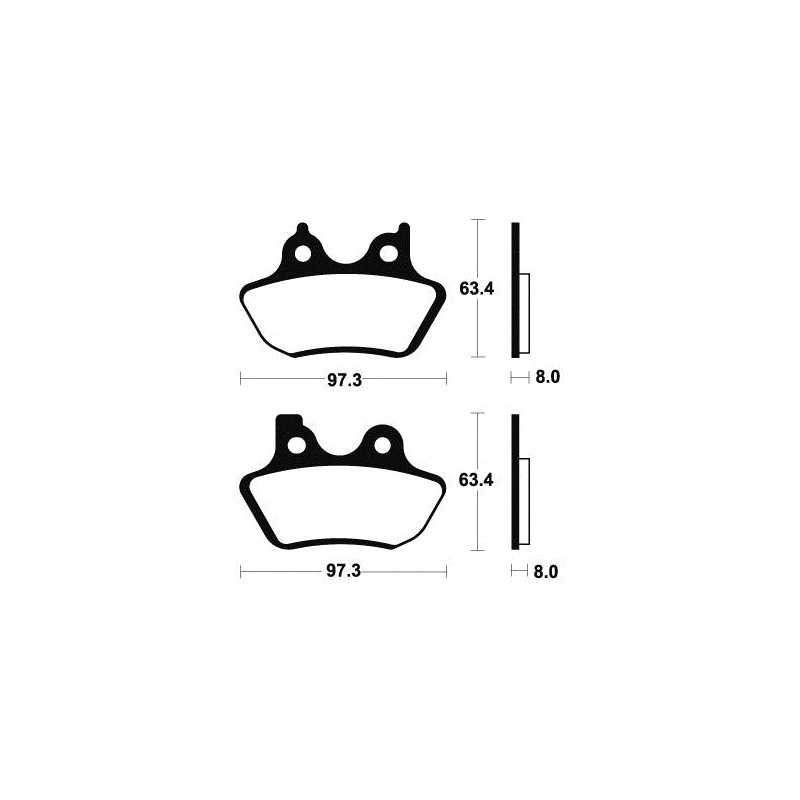 TECNIUM Pastillas de freno orgánicas MA326 383260
