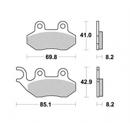 Organic Scooter Brake Pads ME208