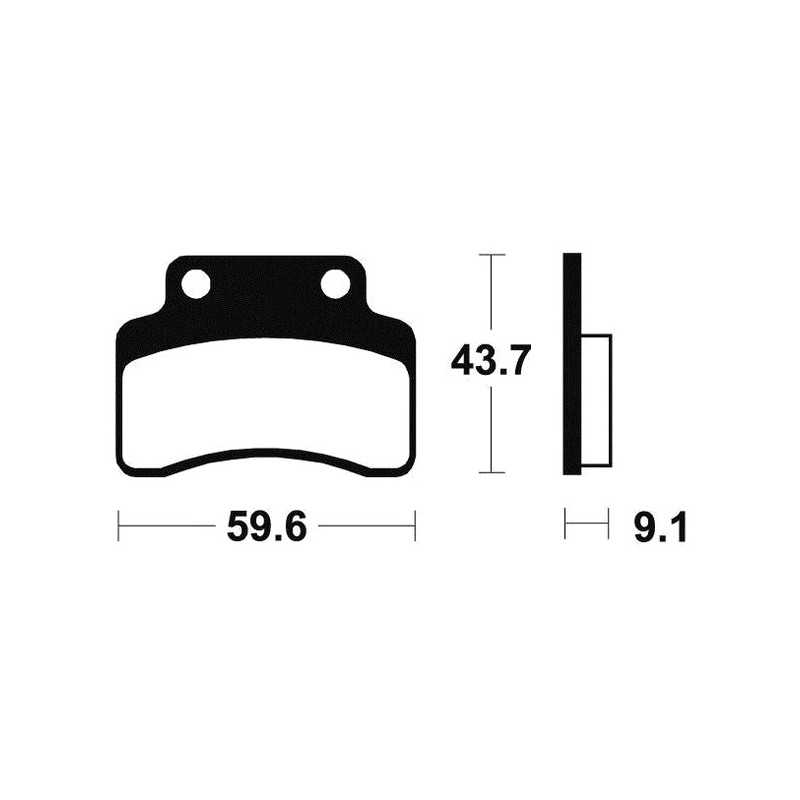Organic Scooter Brake Pads ME223