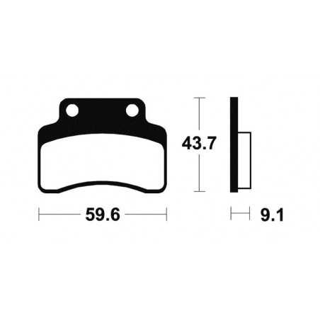 Organic Scooter Brake Pads ME223